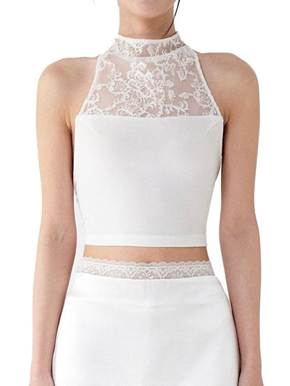 TOP WITH LACE PANELS