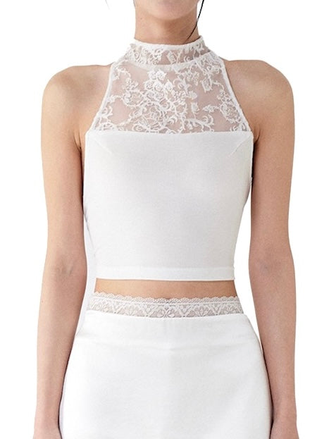 TOP WITH LACE PANELS