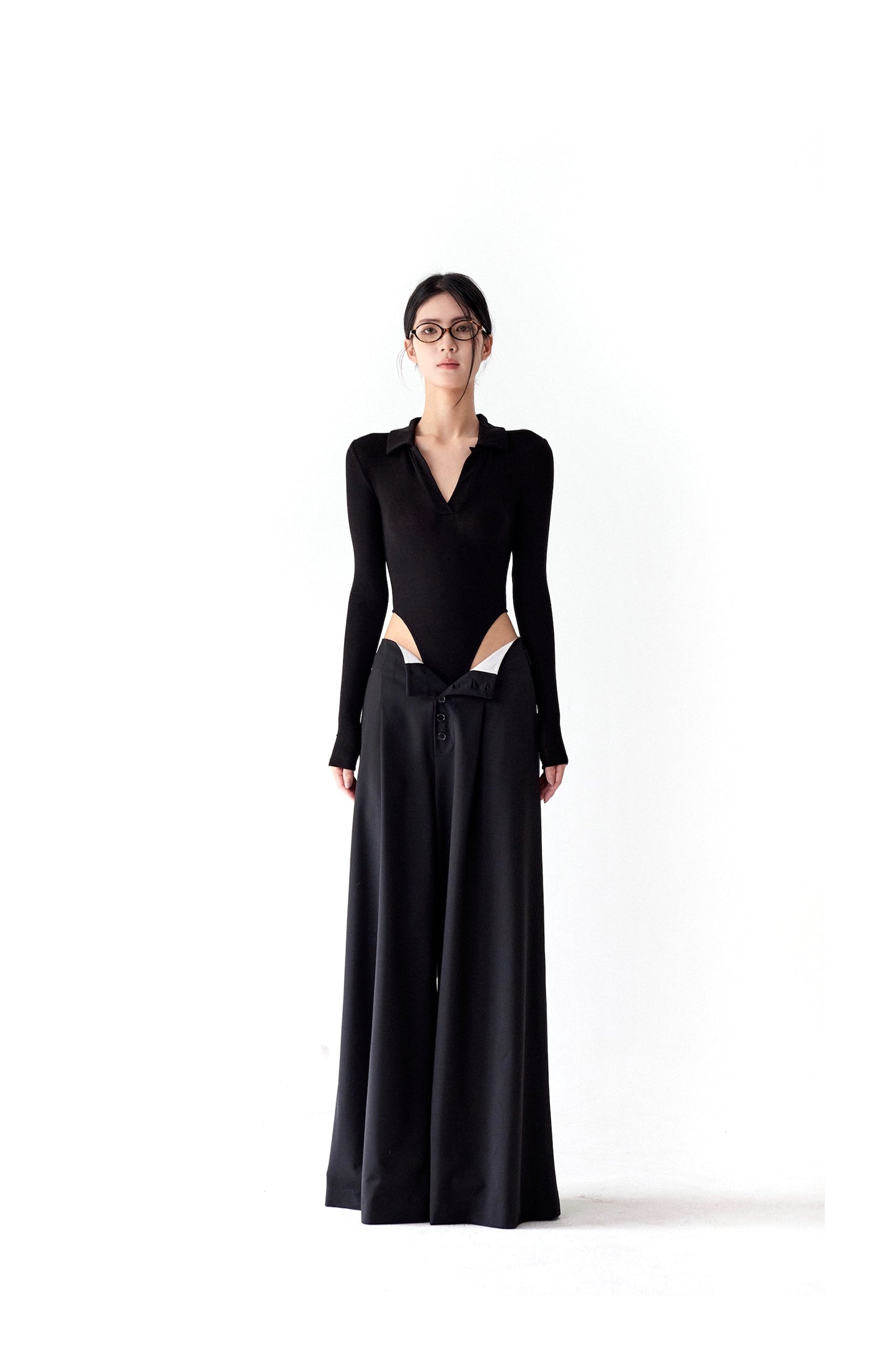 POLO-NECK JUMPSUIT