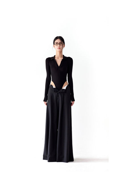 POLO-NECK JUMPSUIT