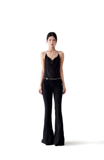 HALTER NECK BACKLESS TOP