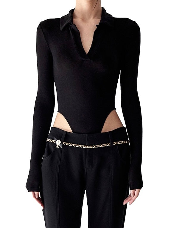 POLO-NECK JUMPSUIT