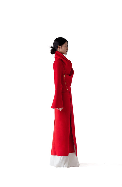 MULTI-WEAR ONE-PIECE SCARF COAT