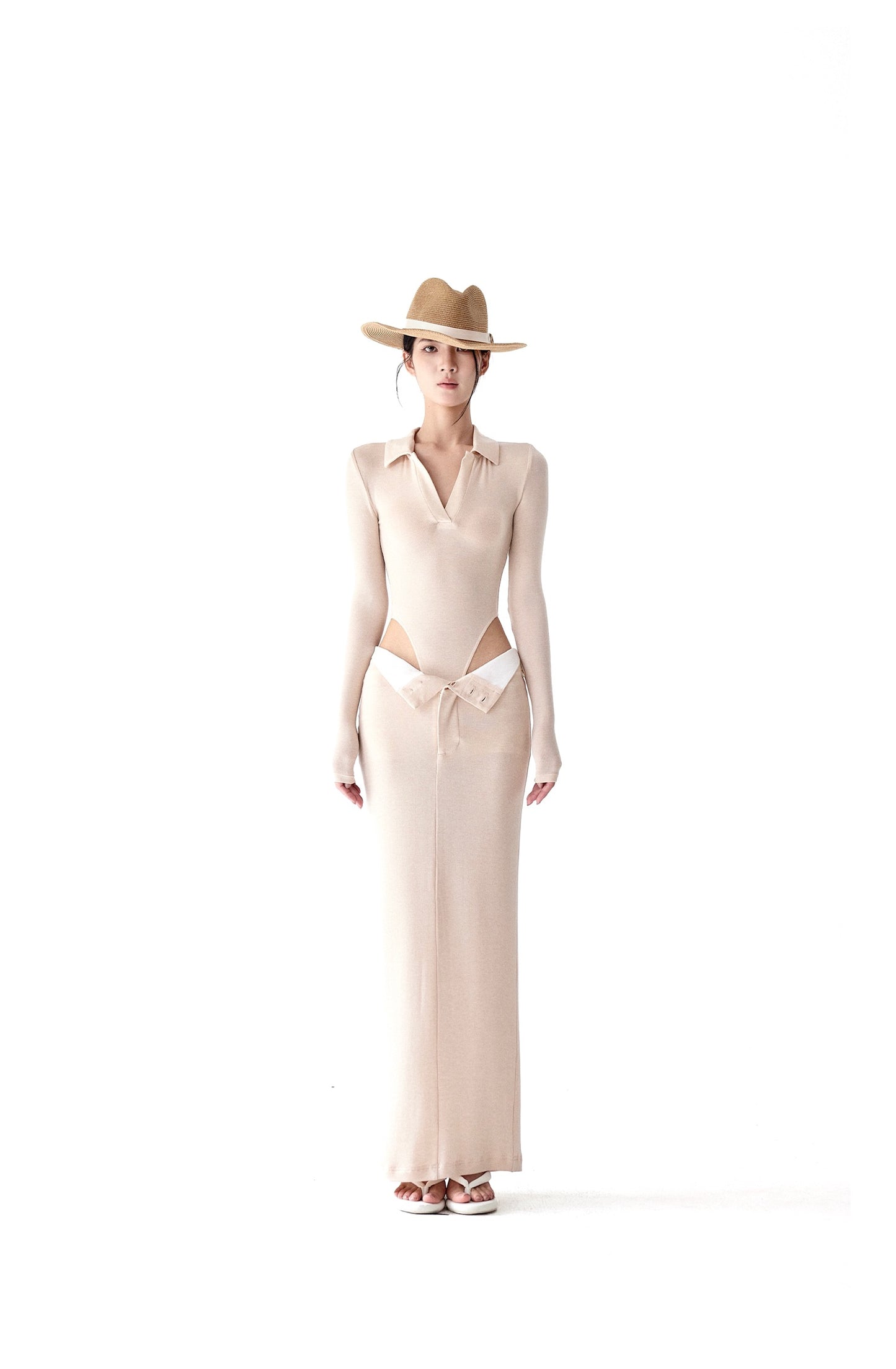 POLO-NECK JUMPSUIT